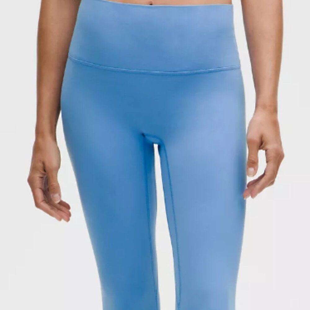 Lululemon Align High Rise Leggings, Color: Pool Party Blue, 25in. length, size 2